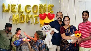 ❤️🏡Welcome Home New Born  எங்க வீட்டு இளவரசர்  அம்மாவையும் பையனையும் வீட்டுக்கு கூட்டி வந்தாச்சு [upl. by Phillada]