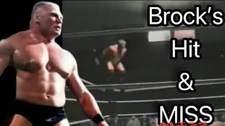 Brock Lesnar HITTING amp MISSING the Shooting Star Press [upl. by Zacharias976]