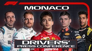 2019 Monaco Grand Prix PreRace Press Conference [upl. by Amled]