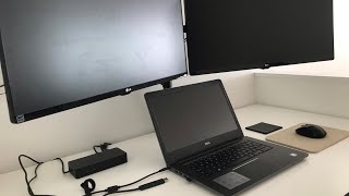 How to Setup 3 or more MonitorsScreens to a Laptop or PC Using Dell Dock D6000 Easiest Setup [upl. by Estrin]