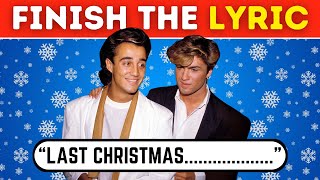 CHRISTMAS FINISH THE LYRICS HOW IS YOUR CHRISTMAS KNOWLEDGE [upl. by Aidiruy861]