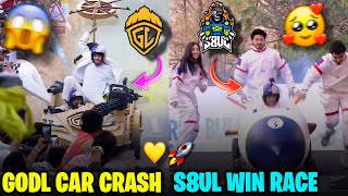 GODLIKE AND S8UL REDBULL RACE 💛🚀 GODL CAR CRASH 🚘  GODL [upl. by Nagram]