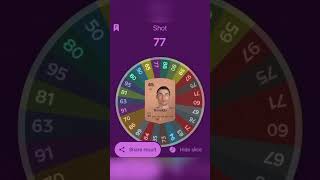 Wheel Decides CR7 EA FC 25 Rating ⚽️ footballshorts footballedits ronaldo fifa [upl. by Maurilla621]