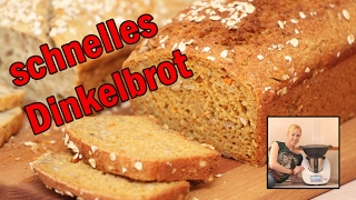 Thermomix TM5  schnelles Dinkelbrot [upl. by Ahsimrac]