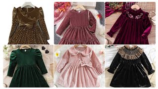 Winter Fashion 2025 Velvet Frocks Designing Readymade Style For Kids Girls [upl. by Hochman715]