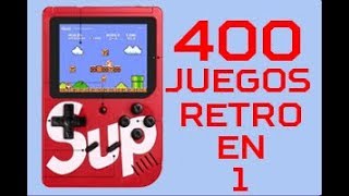 La mejor consola retro con 400 juegos en 1  Unboxing y review 2019 [upl. by Nivan]