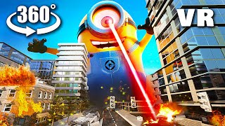 VR 360° GIANT MINION in the City [upl. by Ahseinaj]