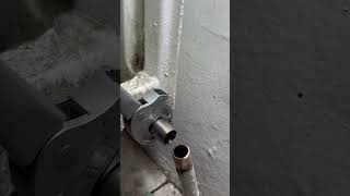 Installing radiator valve👌 asmrsounds totalplumber plumber asmrsounds satisfying [upl. by Ttenrag]