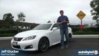 2013 Lexus IS F Test Drive amp Luxury Sports Sedan Video Review [upl. by Fredel]