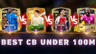 97 Saliba vs 97 Lucio vs 97 Rudiger vs 97 Koulibaly review fc mobile [upl. by Allenotna]