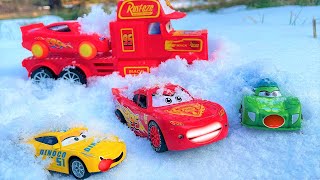 Looking For Lightning McQueen Chick Hicks Cruz Ramirez Jackson Storm cars [upl. by Anjela]