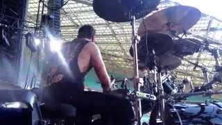 SLAYER DRUM CAM FOOTAGE SEASONS IN THE ABYSS  SOUNDWAVE FESTIVAL 13 [upl. by Llaccm]