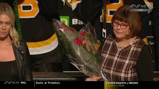 Tuukka Rask 500th game ceremony 11620 [upl. by Zaslow21]