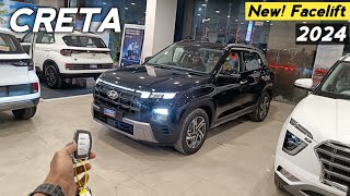 Hyundai CRETA Facelift 2024 ❣️ New Creta Top Model Reallife Review 😍 [upl. by Cinemod]