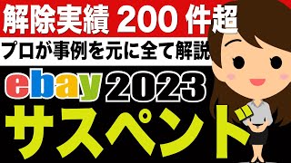 【永久ebayサスペンド急増中！】200件超の経験を元に解除法と対策を解説。ebayリサーチや出品の際に気を付けるべきこと [upl. by Bergstein]