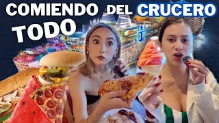 COMIENDO TODA LA COMIDA EN EL CRUCERO😱  Hermanas JM [upl. by Aleet]