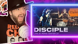 THE WARNING “DISCIPLE” LIVE FROM THE PEPSI CENTER REACTION [upl. by Senzer]