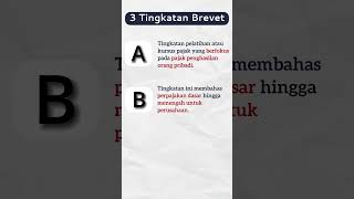 Apa itu Brevet Pajak AB dan C  brevet pajak kursuspajak belajarpajak shorts [upl. by Learsiy]