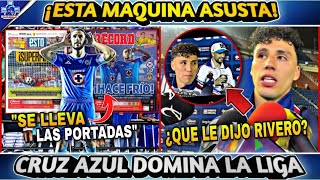 ¡SE LLEVAN LAS PORTADAS CRUZ AZUL DOMINA LA LIGA  ¿QUE LE DIJO RIVERO A JORGE SANCHEZ LO REVELAN [upl. by Arhez]