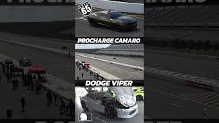 Dodge Viper vs ProCharge Camaro 1LE 65mph Roll Start [upl. by Urion126]