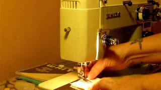 NIFTYTHRIFTYGIRL NICE VINTAGE WHITE MODEL 530 SEWING MACHINE [upl. by Elbam848]