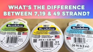 Whats the difference between 7 19 amp 49 Strands Beadalon Bead Stringing Wire [upl. by Weitzman]