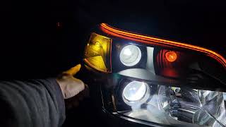 08 pilot black headlights with custom sequential LED blinkers [upl. by Eelta]