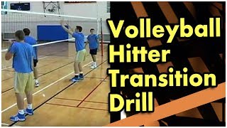 Volleyball Advanced Skills  The Quick Hitter Transition Drill  Coach Al Scates [upl. by Mikahs]