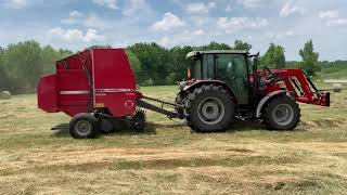 Massey 4707 amp 1745 Baler [upl. by Asena]