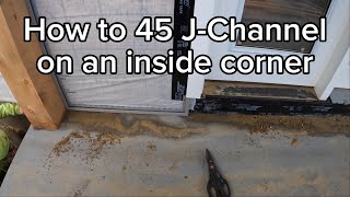 How to install J Channel on an inside corner [upl. by Erin154]