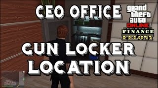 GTA Online How To Find Your Gun Locker Finance and Felony Maze Bank West Gun Locker Location [upl. by Alma312]