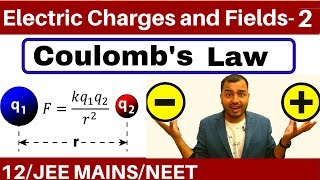 Electric Charges and Fields 02  Coulombs Law and Force Between Multiple Charges JEE MAINSNEET [upl. by Dreeda]