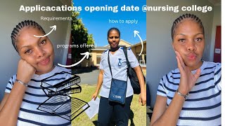 Nursing application open date WCCN Program offered Requirements How to apply amp More information [upl. by Vyse]