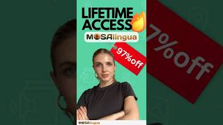 Lifetime Access to MosaLingua BlackFriday2004 shorts [upl. by Aimerej927]