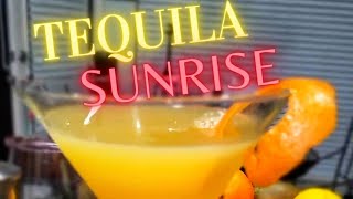 1 Minute How To Make the Perfect TEQUILA SUNRISE Cocktail [upl. by Ahsin]