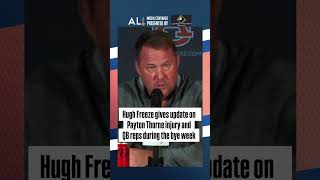 Hugh Freeze gives an update on Payton Thorne and how Auburn’s QB room practiced during the bye week [upl. by Ailbert]