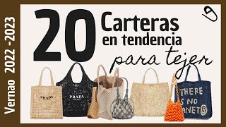 🚨 Carteras que TIENES que TEJER a crochet este 2022 💰aumenta tus ventas  Tendencias Verano crochet [upl. by Schaper]