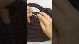 Woven Bag  rucksack crochet [upl. by Eidnim]