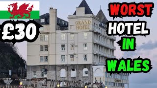 £30 WORST HOTEL IN WALES  The Grand Hotel Llandudno  BampB  Bed amp Breakfast [upl. by Faxon]