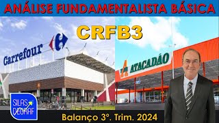 CRFB3  ATACADÃO SA  CARREFOUR ANÁLISE FUNDAMENTALISTA BÁSICA PROF SILAS DEGRAF [upl. by Dupuy]