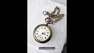 Pocket Watch Silver 1917 Remontoir Cylindre 10 Rubis Swiss Made [upl. by Yanad]