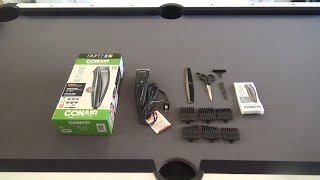 CONAIR SIMPLE CUT 12 PC HOME HAIRCUTTING KIT UNBOXING CUSTOMER REVIEW AND DEMONSTRATION [upl. by Benia]