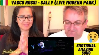 🇩🇰NielsensTv REACTS TO 🇮🇹Vasco Rossi  Sally Live Modena Park  EMOTIONAL SONG😢💕👏 [upl. by Buyer]