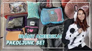 1 hét Amerika  1 hátizsák  Pakoljunk be  Viszkok Fruzsi [upl. by Mauri929]