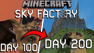 Surviving 200 DAYS In SKYFACTORY 4 [upl. by Goodden]