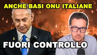 FUORI CONTROLLO Israele spara anche contro l’ONU e sulle BASI ITALIANE [upl. by Hufnagel786]