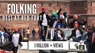 FOLKING DESI’s Performance at RED FORT  Bhangra  Latest Punjabi Songs  Bhangra Mashup [upl. by Nerot943]