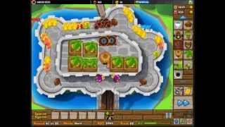 BTD5 Castle Hard Walk Through Levels 185 Tack Tower version [upl. by Stoneham699]