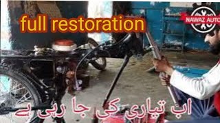 Honda CG 125 restoration  full Restoration motorcycle  Restoration Honda bike [upl. by Marx]