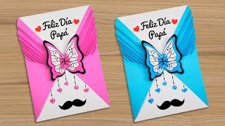 🦋Tarjeta especial de mariposa para el día del padre 😇 Ideas para papá 🥳 Fathers Day Card Beautiful😎 [upl. by Bailey]